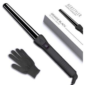 Ceramic Curling Wand - 1 inch Dual Voltage for Long and Short Hair -Negative Ion